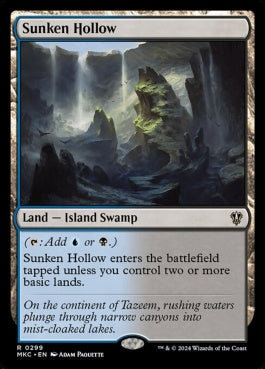 naokuroshop MTG [MKC][0299][土地][R][EN][窪み渓谷/Sunken Hollow] NM