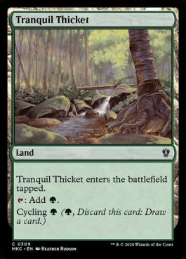 naokuroshop MTG [MKC][0309][土地][C][EN][平穏な茂み/Tranquil Thicket] NM