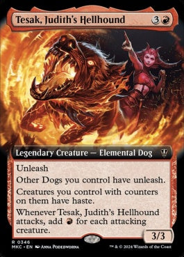 naokuroshop MTG [MKC][0346][赤][R][EN][ジュディスのヘルハウンド、テサック/Tesak, Judith's Hellhound] NM