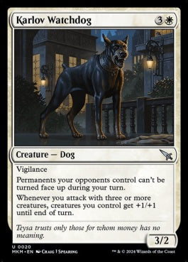 naokuroshop MTG [MKM][0020][白][U][EN][カルロフの番犬/Karlov Watchdog]（foil） NM