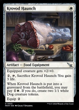 naokuroshop MTG [MKM][0021][白][U][EN][クロヴァドの脚肉/Krovod Haunch]（foil） NM