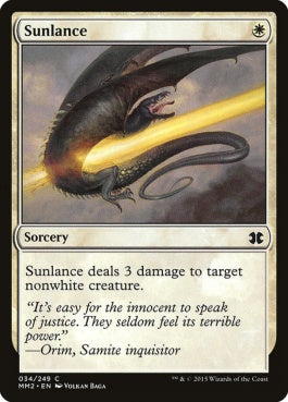 naokuroshop MTG [MM2][034][白][C][EN][太陽の槍/Sunlance] NM