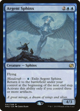 naokuroshop MTG [MM2][041][青][R][EN][銀白のスフィンクス/Argent Sphinx] NM