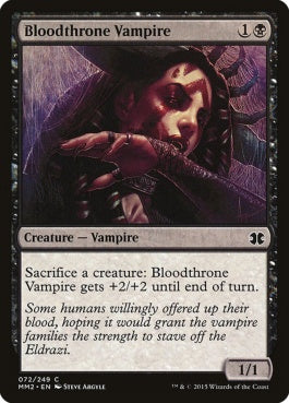 naokuroshop MTG [MM2][072][黒][C][EN][血の座の吸血鬼/Bloodthrone Vampire] NM