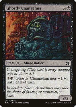 naokuroshop MTG [MM2][083][黒][C][EN][幽霊の変わり身/Ghostly Changeling] NM