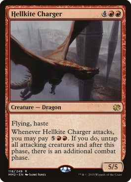 naokuroshop MTG [MM2][118][赤][R][EN][ヘルカイトの突撃者/Hellkite Charger] NM