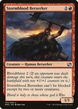 naokuroshop MTG [MM2][130][赤][U][EN][嵐血の狂戦士/Stormblood Berserker] NM