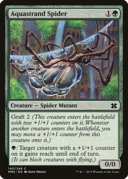 naokuroshop MTG [MM2][140][緑][C][EN][水辺の蜘蛛/Aquastrand Spider] NM