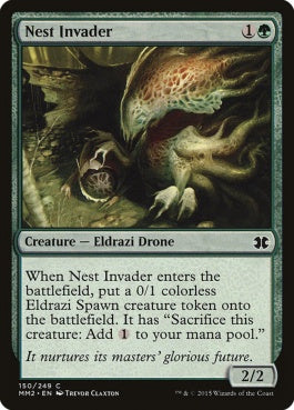 naokuroshop MTG [MM2][150][緑][C][EN][巣の侵略者/Nest Invader] NM