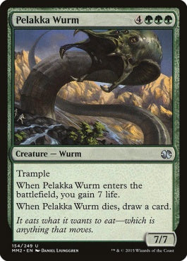 naokuroshop MTG [MM2][154][緑][U][EN][ペラッカのワーム/Pelakka Wurm] NM