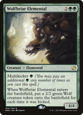 naokuroshop MTG [MM2][169][緑][R][EN][狼茨の精霊/Wolfbriar Elemental] NM