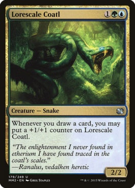 naokuroshop MTG [MM2][179][多][U][EN][知識鱗のコアトル/Lorescale Coatl] NM