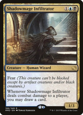 naokuroshop MTG [MM2][186][多][R][EN][影魔道士の浸透者/Shadowmage Infiltrator] NM