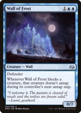 naokuroshop MTG [MM3][056][青][U][EN][霜の壁/Wall of Frost] NM