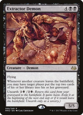 naokuroshop MTG [MM3][069][黒][R][EN][絞り取る悪魔/Extractor Demon] NM