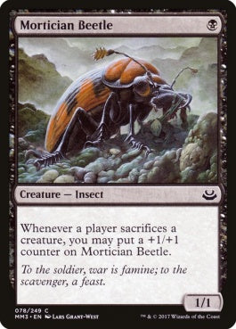 naokuroshop MTG [MM3][078][黒][C][EN][葬儀甲虫/Mortician Beetle] NM