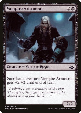 naokuroshop MTG [MM3][086][黒][C][EN][吸血鬼の貴族/Vampire Aristocrat] NM