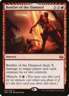 naokuroshop MTG [MM3][091][赤][M][EN][忌むべき者のかがり火/Bonfire of the Damned] NM