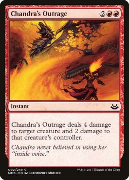 naokuroshop MTG [MM3][092][赤][C][EN][チャンドラの憤慨/Chandra's Outrage] NM