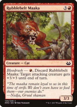 naokuroshop MTG [MM3][109][赤][C][EN][瓦礫帯のマーカ/Rubblebelt Maaka] NM