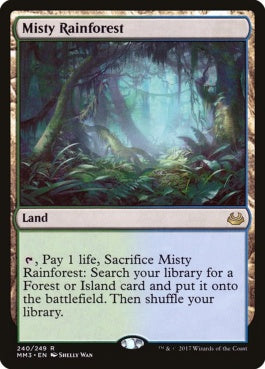 naokuroshop MTG [MM3][240][土地][R][EN][霧深い雨林/Misty Rainforest] NM