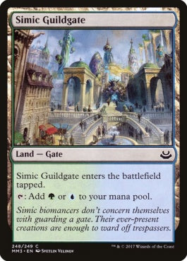 naokuroshop MTG [MM3][248][土地][C][EN][シミックのギルド門/Simic Guildgate] NM