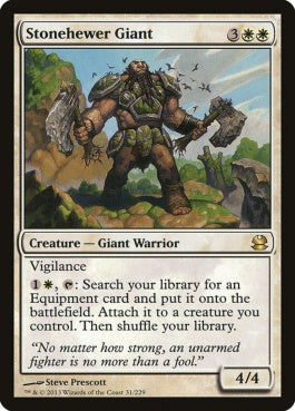 naokuroshop MTG [MMA][031][白][R][EN][石切りの巨人/Stonehewer Giant] NM