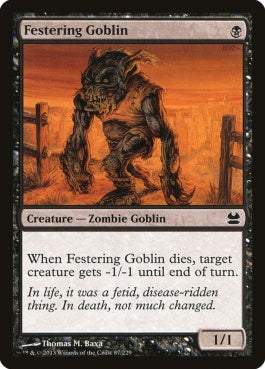 naokuroshop MTG [MMA][087][黒][C][EN][ただれたゴブリン/Festering Goblin] NM