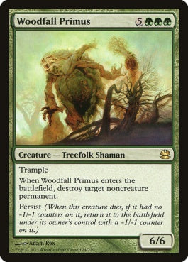 naokuroshop MTG [MMA][174][緑][R][EN][森滅ぼしの最長老/Woodfall Primus] NM