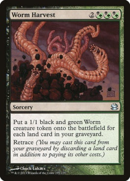 naokuroshop MTG [MMA][195][多][U][EN][蟲の収穫/Worm Harvest] NM