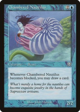 naokuroshop MTG [MMQ][064][青][U][JP][オウムガイ/Chambered Nautilus] NM