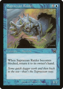 naokuroshop MTG [MMQ][102][青][C][JP][サプラーツォの略奪者/Saprazzan Raider] NM