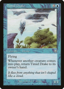 naokuroshop MTG [MMQ][111][青][U][EN][臆病ドレイク/Timid Drake] NM