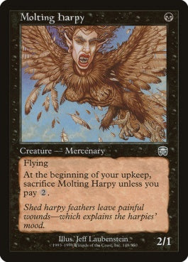 naokuroshop MTG [MMQ][148][黒][U][EN][換羽するハーピー/Molting Harpy] NM