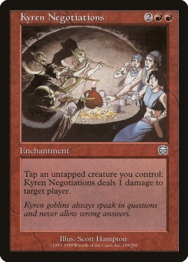 naokuroshop MTG [MMQ][198][赤][U][EN][カイレン式交渉/Kyren Negotiations] NM