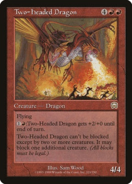 naokuroshop MTG [MMQ][221][赤][R][EN][双頭のドラゴン/Two-Headed Dragon] NM