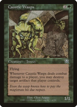 naokuroshop MTG [MMQ][234][緑][U][EN][腐食バチ/Caustic Wasps] NM