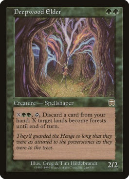 naokuroshop MTG [MMQ][240][緑][R][JP][ディープウッドの古老/Deepwood Elder] NM