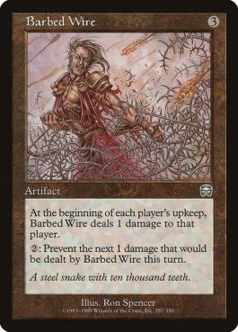 naokuroshop MTG [MMQ][287][茶][U][JP][有刺鉄線/Barbed Wire] NM