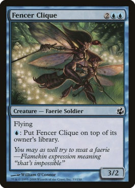 naokuroshop MTG [MOR][033][青][C][EN][剣士団/Fencer Clique] NM