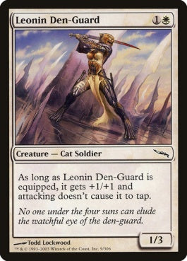 naokuroshop MTG [MRD][009][白][C][JP][レオニンの居衛/Leonin Den-Guard] NM