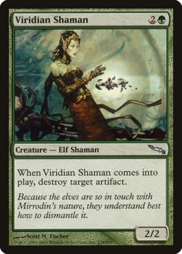 naokuroshop MTG [MRD][139][緑][U][EN][ヴィリジアンのシャーマン/Viridian Shaman] NM