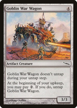 naokuroshop MTG [MRD][179][茶][C][JP][ゴブリンの戦闘車/Goblin War Wagon] NM