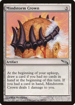 naokuroshop MTG [MRD][207][茶][U][JP][精神嵐の冠/Mindstorm Crown] NM