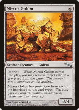 naokuroshop MTG [MRD][208][茶][U][JP][鏡のゴーレム/Mirror Golem] NM