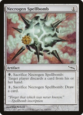 naokuroshop MTG [MRD][216][茶][C][JP][屍気の呪文爆弾/Necrogen Spellbomb] NM