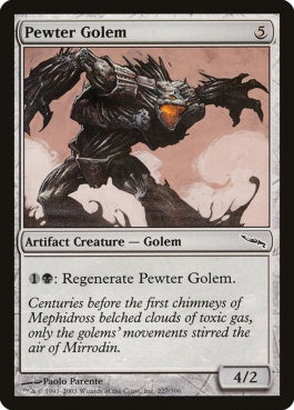 naokuroshop MTG [MRD][227][茶][C][EN][ピューターのゴーレム/Pewter Golem] NM