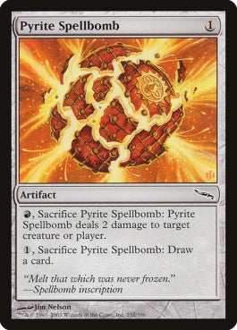 naokuroshop MTG [MRD][232][茶][C][JP][黄鉄の呪文爆弾/Pyrite Spellbomb] NM