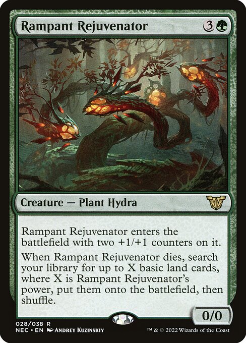 naokuroshop MTG [NEC][0028][緑][R][[EN][荒ぶる再生者/Rampant Rejuvenator] NM