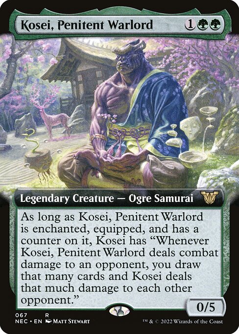 naokuroshop MTG [NEC][0067][緑][R][[EN][改悛の大将軍、恒征/Kosei, Penitent Warlord] NM